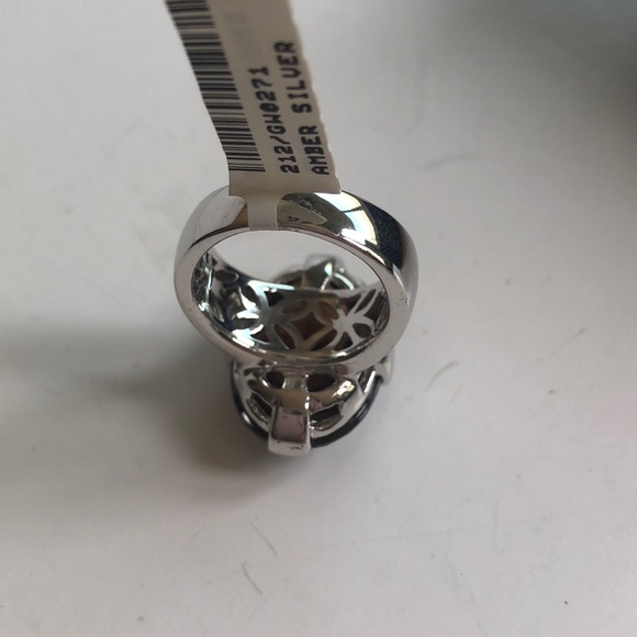 Amber Silver Ring - Picture 5 of 5